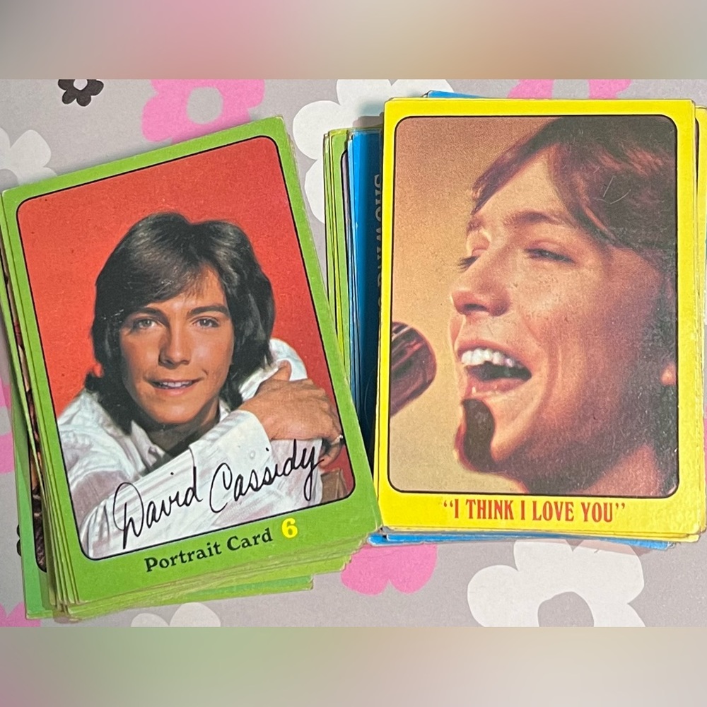 Vintage Partridge Family Trading Cards. Fat Stack of 82 cards!!